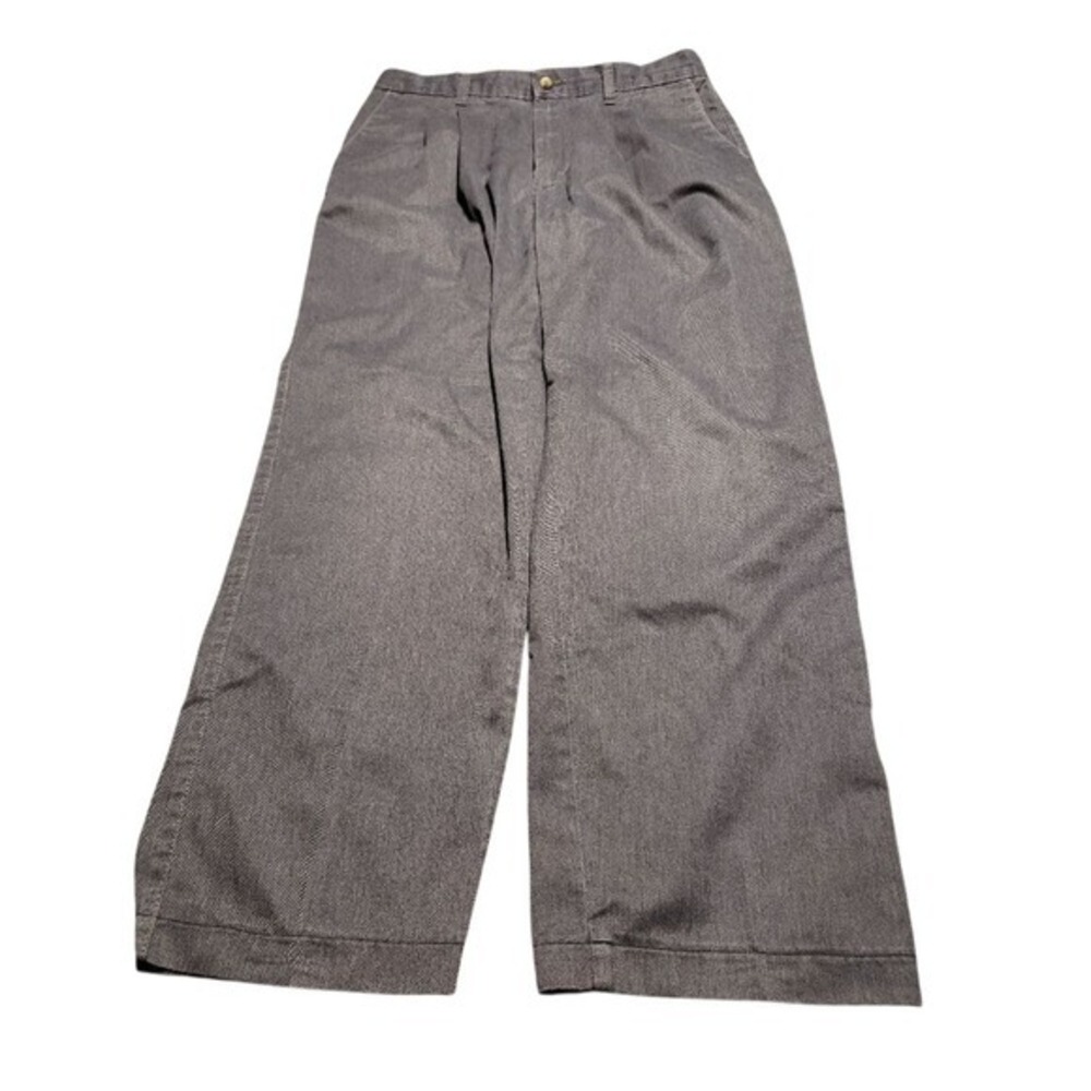 Timber Creek by Wrangler Mens Gray Pleated Front Relaxed Fit Pants 36x32